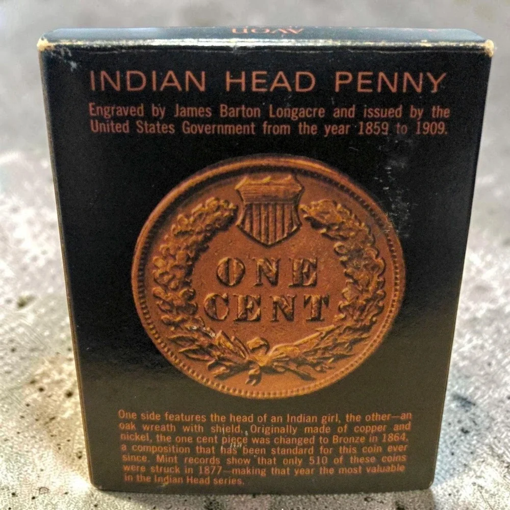 VTG Avon Indian Head Penny Excalibur After Shave 4 oz NOS New Unused Box 70s